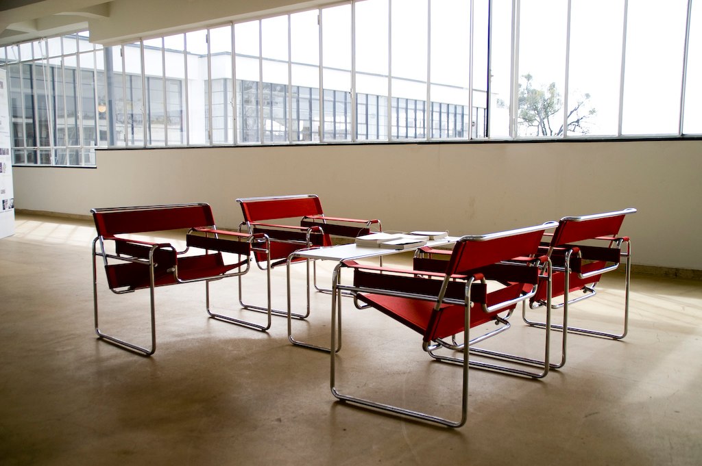 Bauhaus building - Wassily Chairs by Marcel Breuer