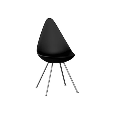 Fritz Hansen - Drop Chair by Arne Jacobsen - black