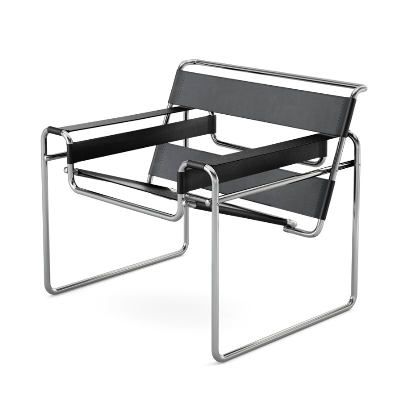 wassily chair - marcel breuer - mid century modern living room