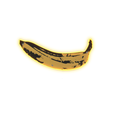 Yellowpop - Andy Warhol Banana Neon