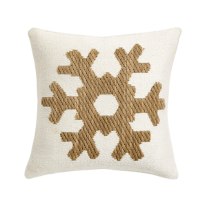 Snowflake throw pillow by Crate&Barrel