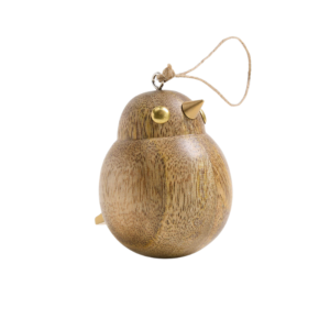 Wood Bird Christmas Ornament by Crate&Barrel