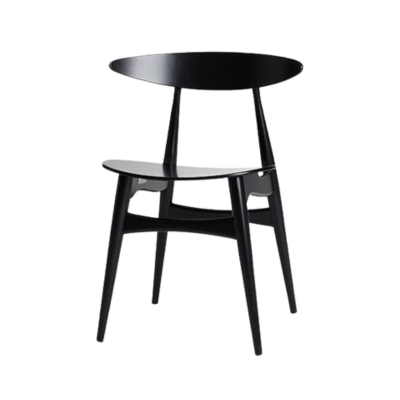 Carl Hansen - CH33T Dining Chair Black