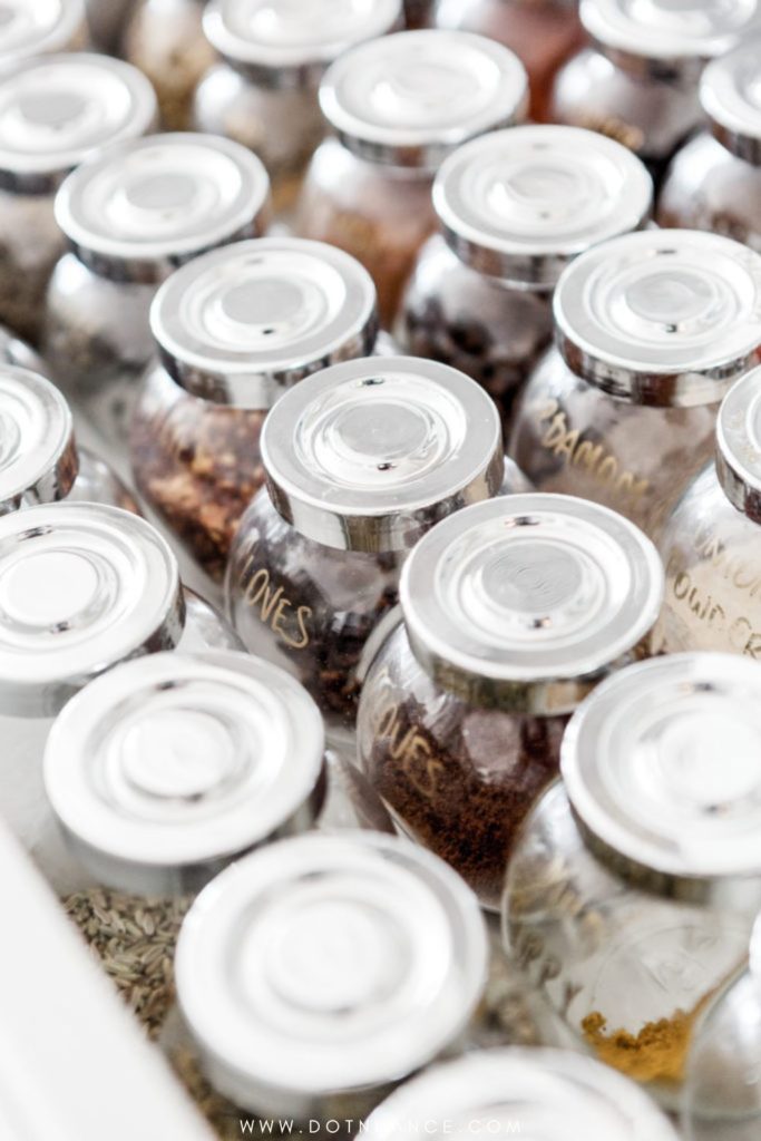 Storage ideas - clear storage jars