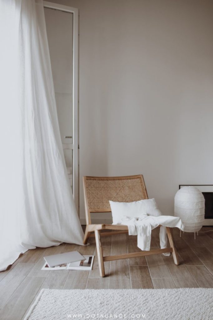 Bedroom Refresh - cozy reading nook - natural materials