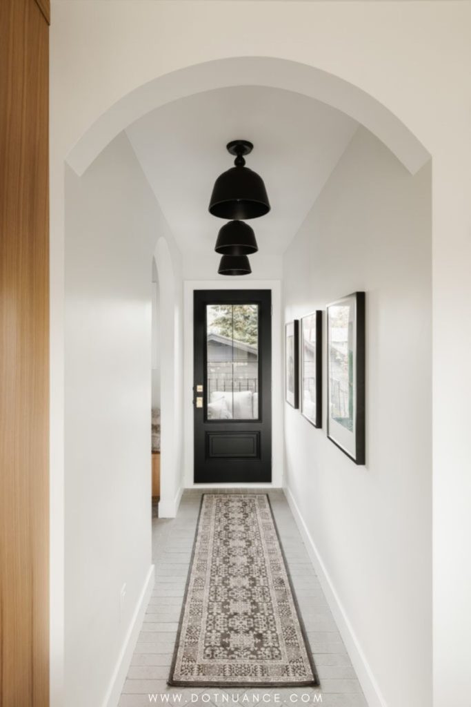 Small Entryway Ideas - mini gallery wall