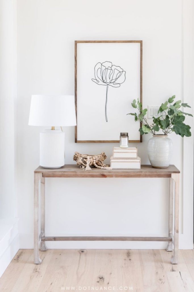 Small Entryway Ideas - simple color palette