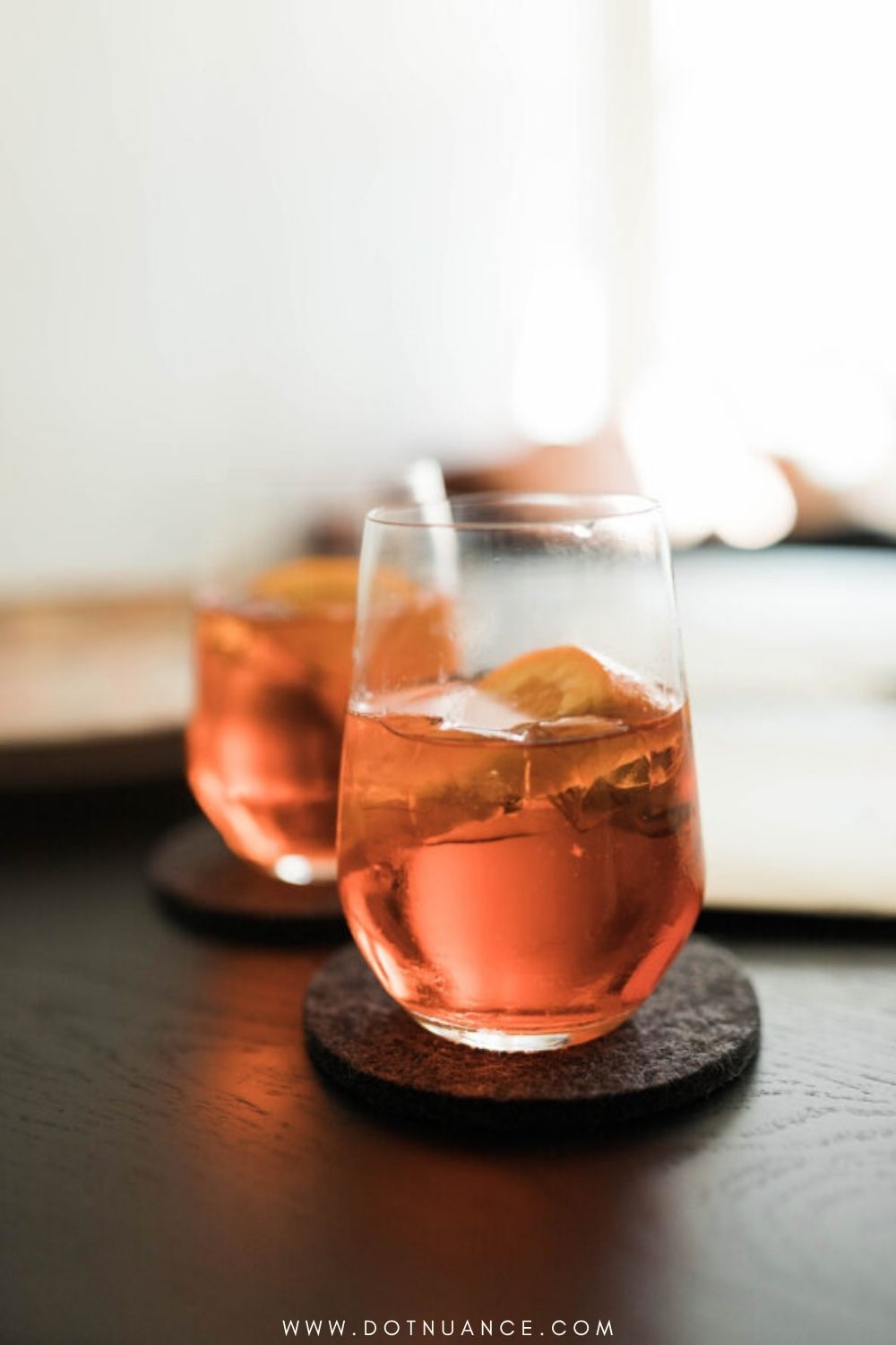 Citrus Cold Brew Tea Spritz - non-alcoholic cocktails