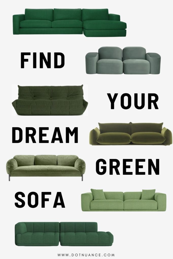 Trendy Green Sofa Living room ideas