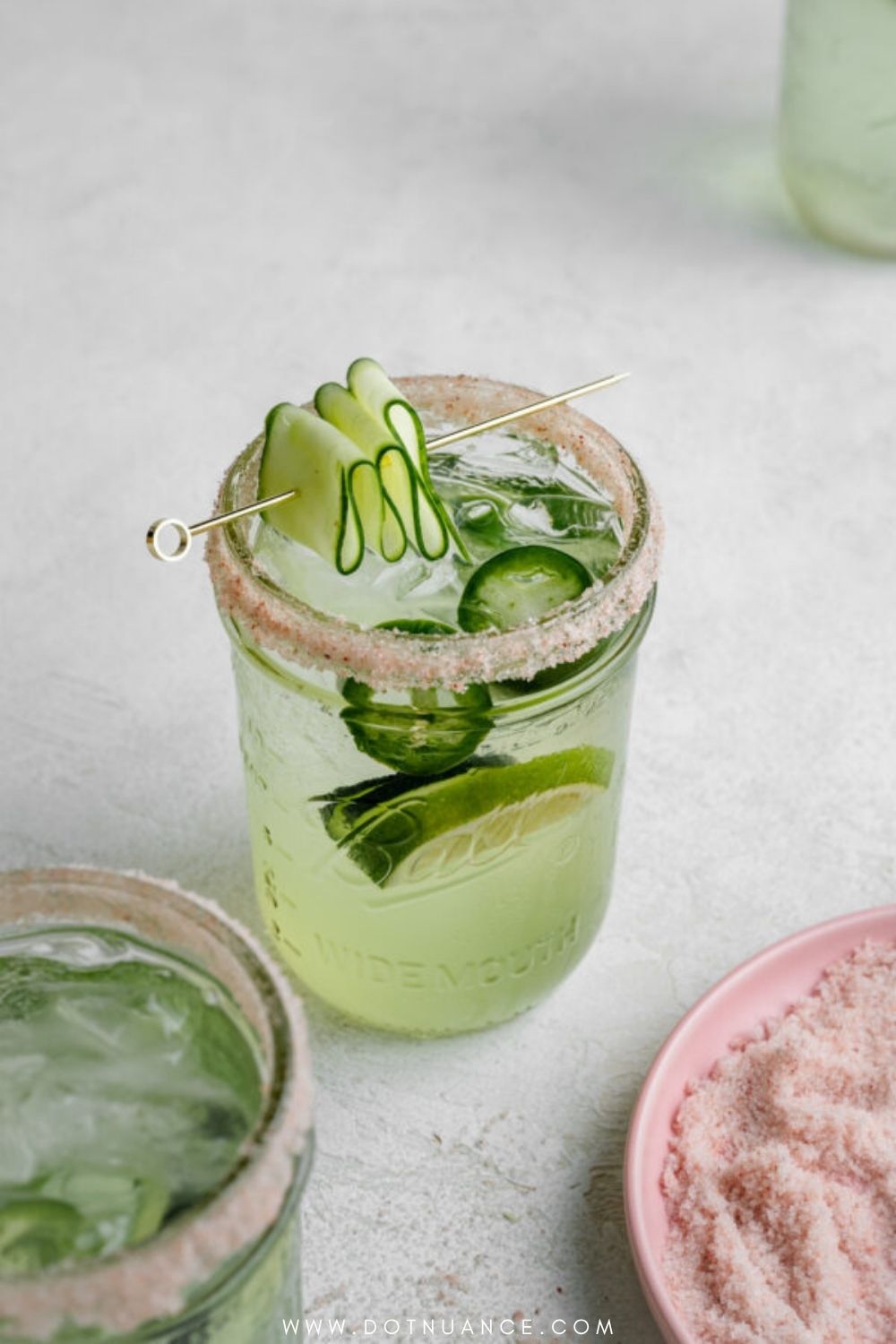 non-alcoholic cocktails - Cucumber Lime Fizz