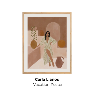 Carla Llanos Vacation Poster