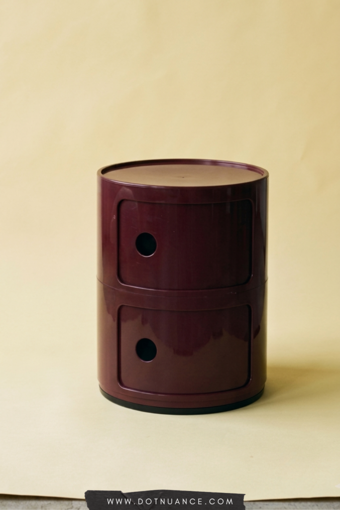 Kartell componibili storage unit - burgundy furniture