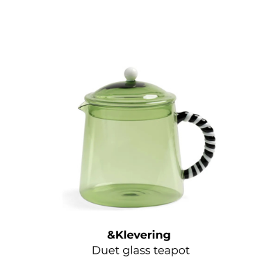 &Klevering Duet glass teapot