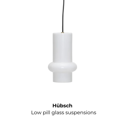 Hübsch - low pill glass lamp