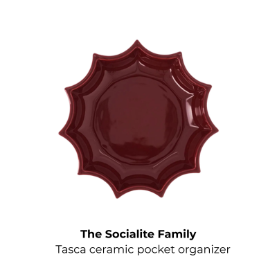 The Socialite Family Tasca ceramic pocket organizer