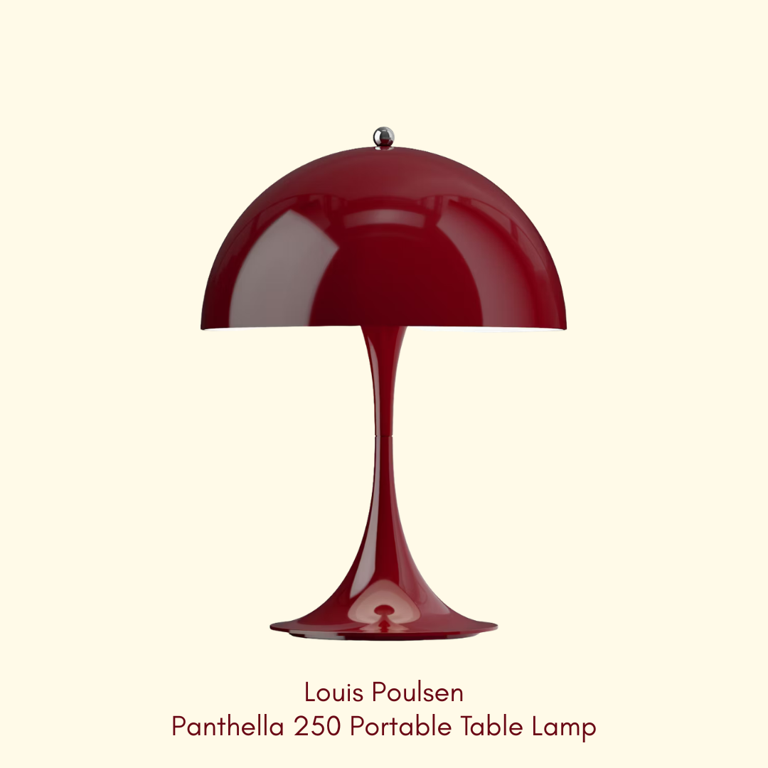 Louis Poulsen Panthella Portable Lamp - burgundy