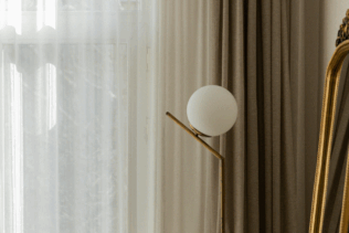 gold floor lamps
