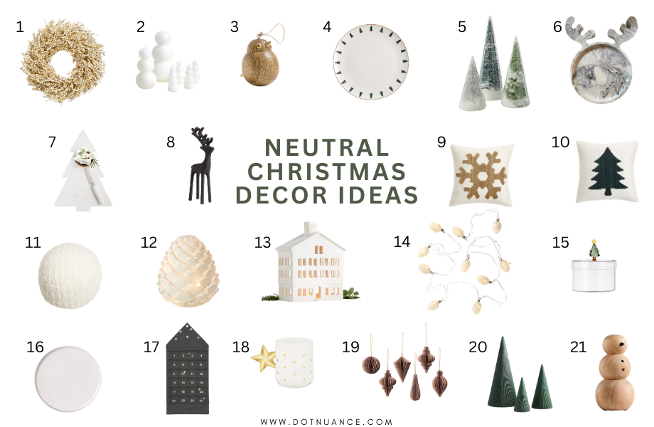 Neutral Christmas Decor Ideas