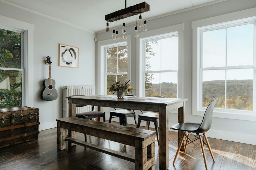 Black Eames Molded Plastic Dining Chair