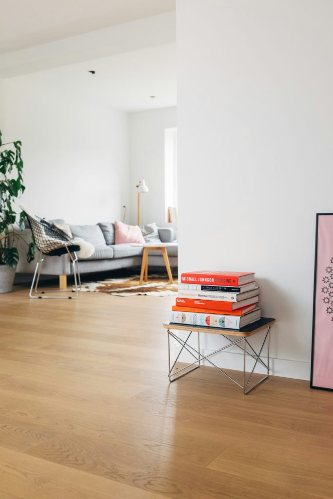 Living room - with the LTR occasion table designed by Charles and Ray Eames