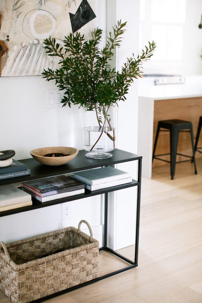 Open shelving units - entryway