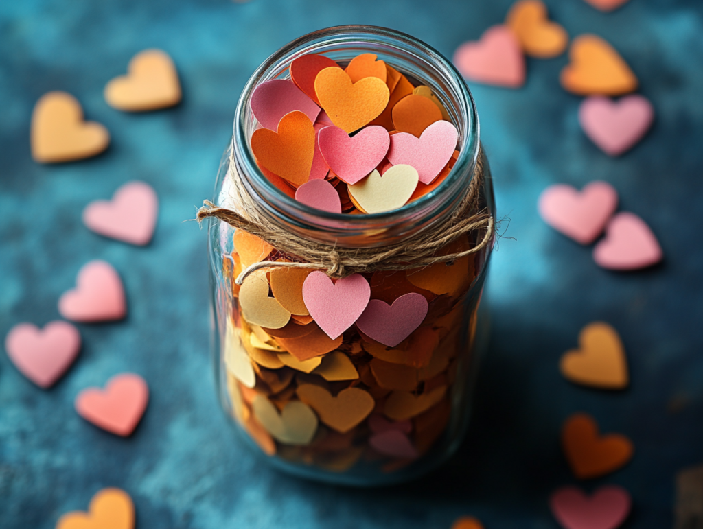 Love notes mason jar valentine's gift ideas
