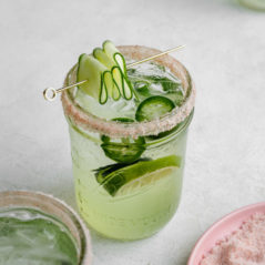 non-alcoholic drinks - cucumber fizz