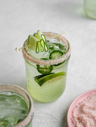 non-alcoholic drinks - cucumber fizz