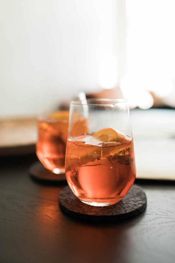 Non-alcoholic drinks - citrus cold brew tea spritz