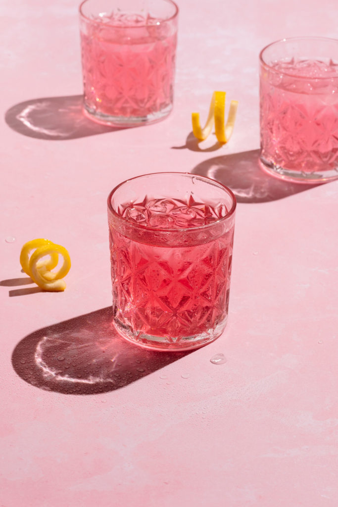 Pink Citrus Fizz Non-alcoholic cocktail