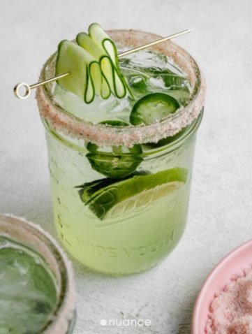 non-alcoholic drinks - cucumber fizz