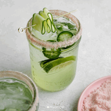non-alcoholic drinks - cucumber fizz