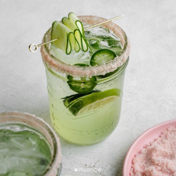 non-alcoholic drinks - cucumber fizz