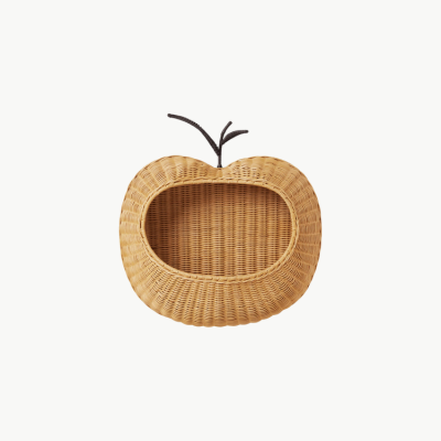 Ferm Living Apple Braided Wall Pocket - Fun kids storage