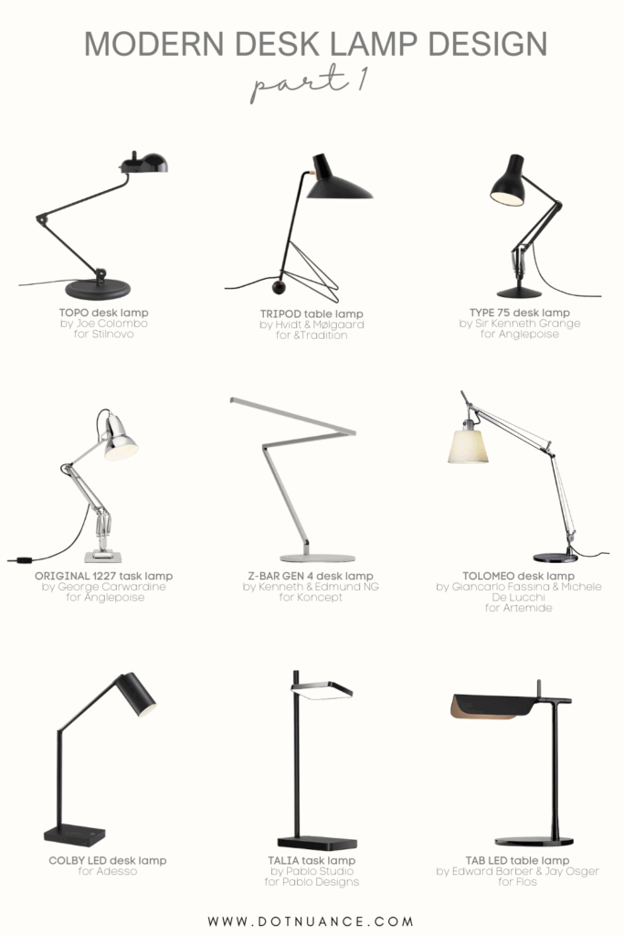 modern desk lamp design
