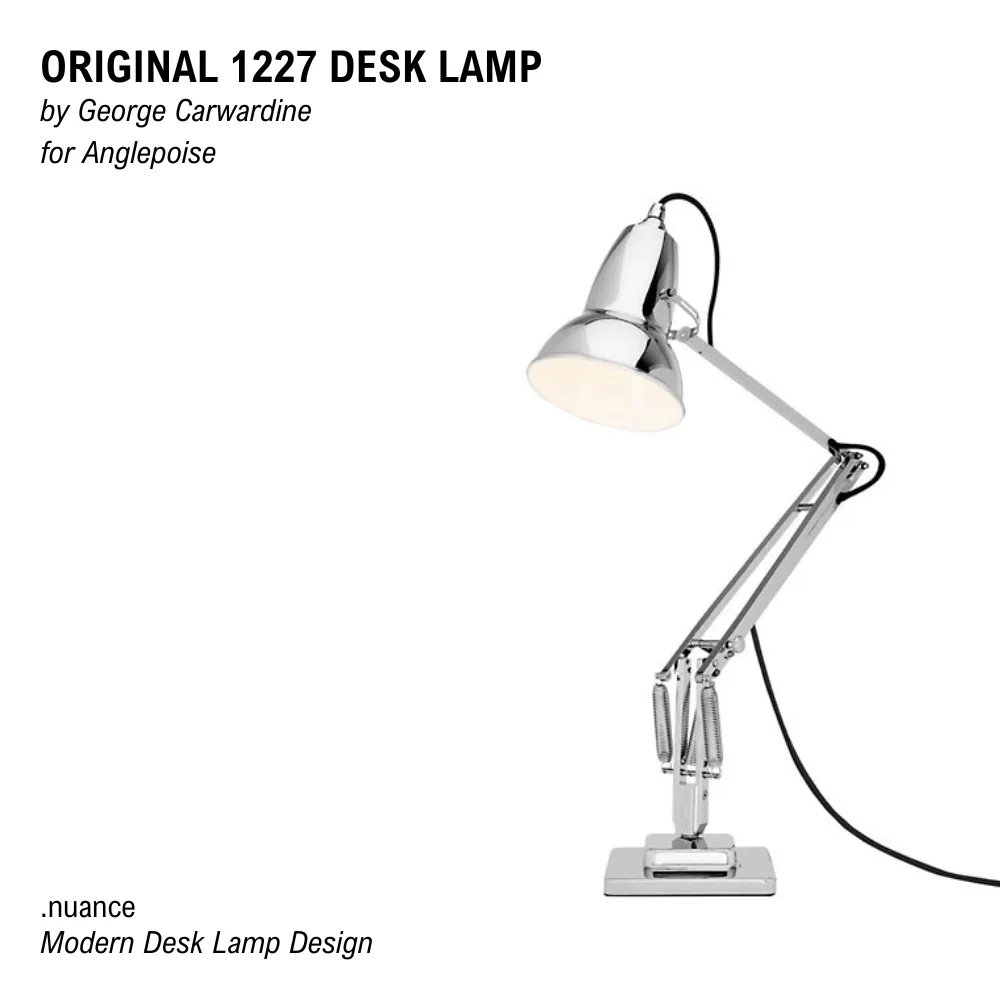 Modern Desk Lamp Design - Original 1227 Desk Lamp by George Carwardine for Anglepoise