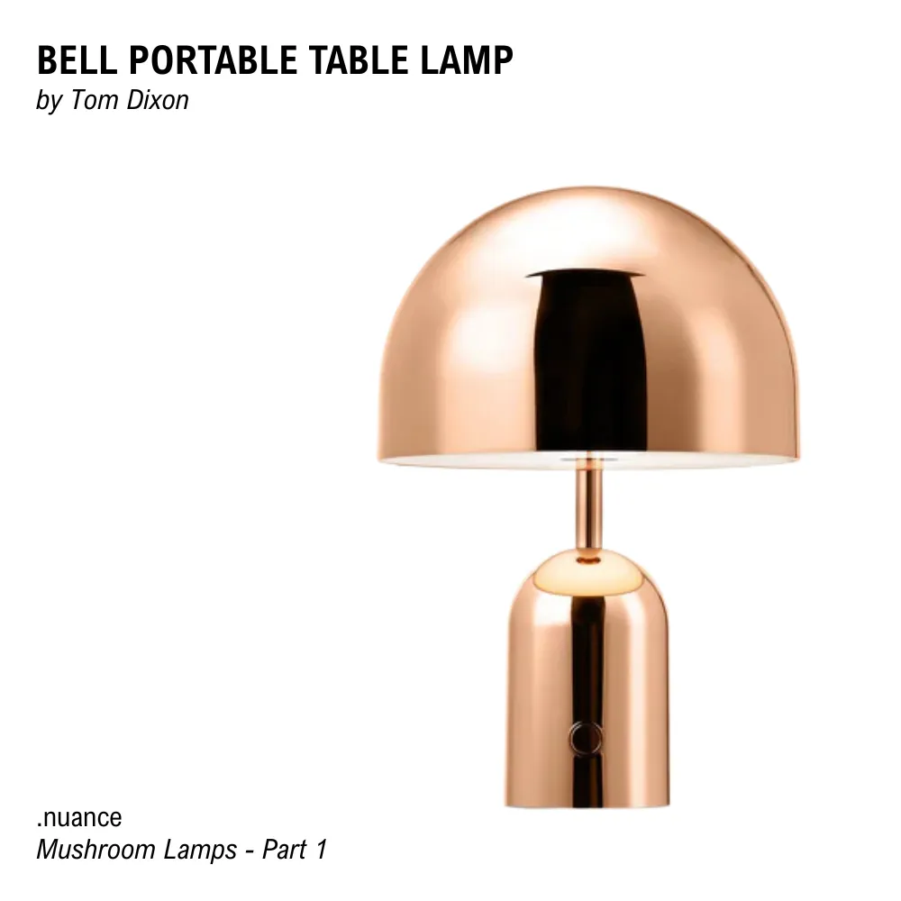 bell portable table lamp by tom dixon