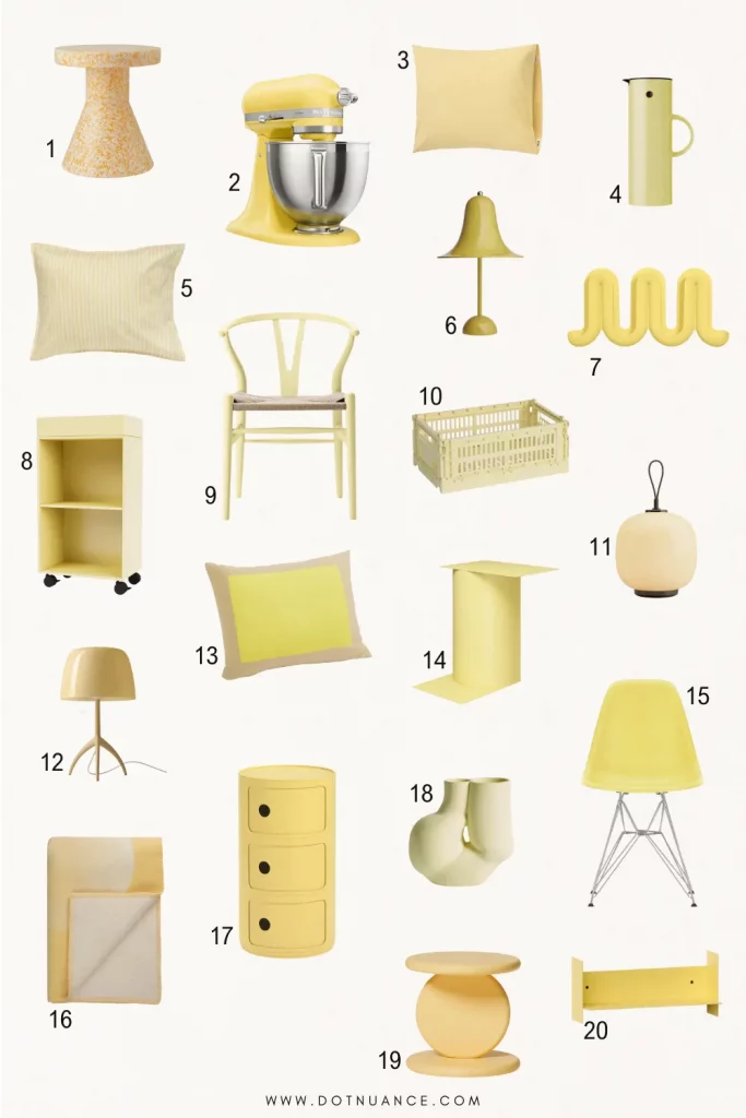 Butter yellow home decor ideas