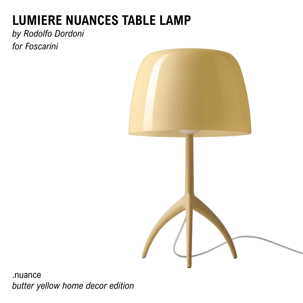 Butter Yellow Home Decor Edition - Lumiere Nuances Table Lamp