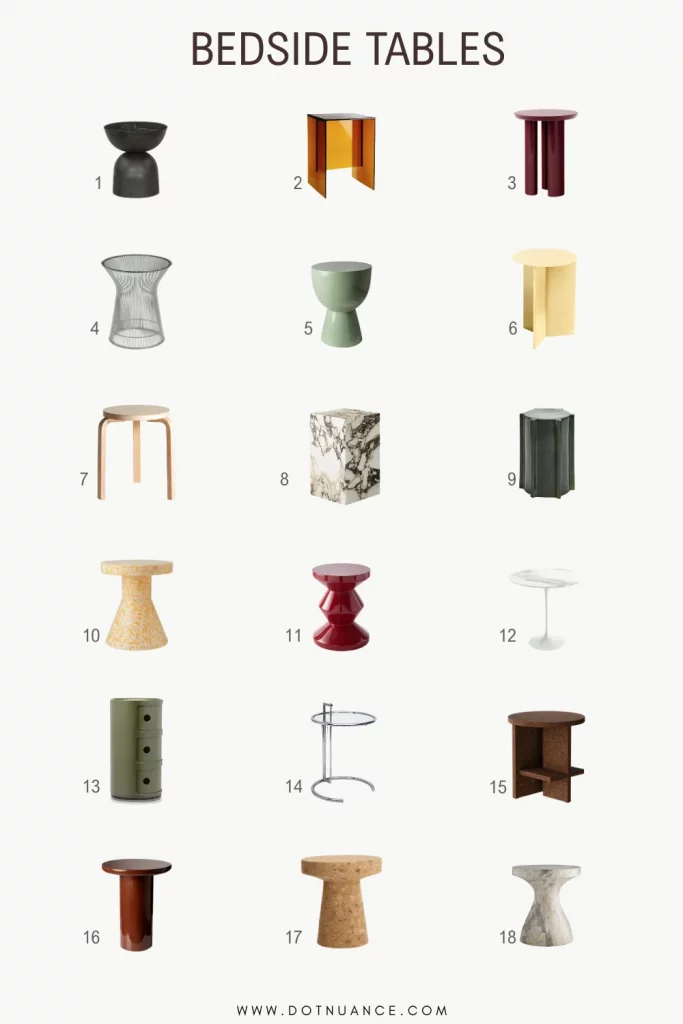 Stylish bedside table ideas