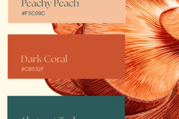 2027 color palette trends - peachy, coral, teal. nature inspired colors