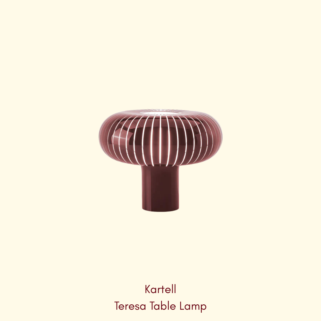 Kartell - Teresa Table lamp - burgundy home decor