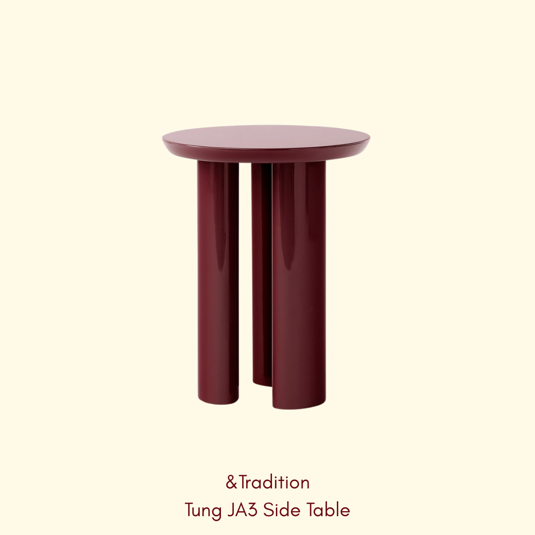 &Tradition - Tung JA3 side table in burgundy