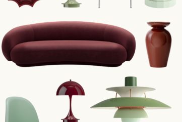 Burgundy and green color palette 2027 interior design color palette ideas